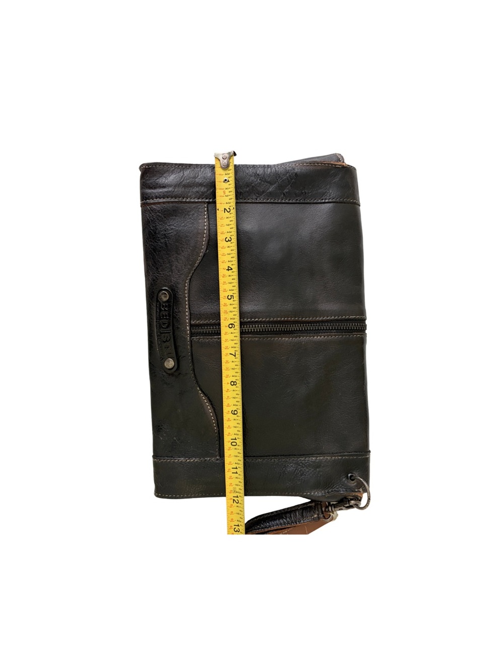 NWT BED|STU Leather Clutch with Wrist Strap - Picture 7 of 11